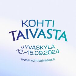 Kuvassa lukee Kohti Taivasta Jyväskylä 12.-15.9.2024